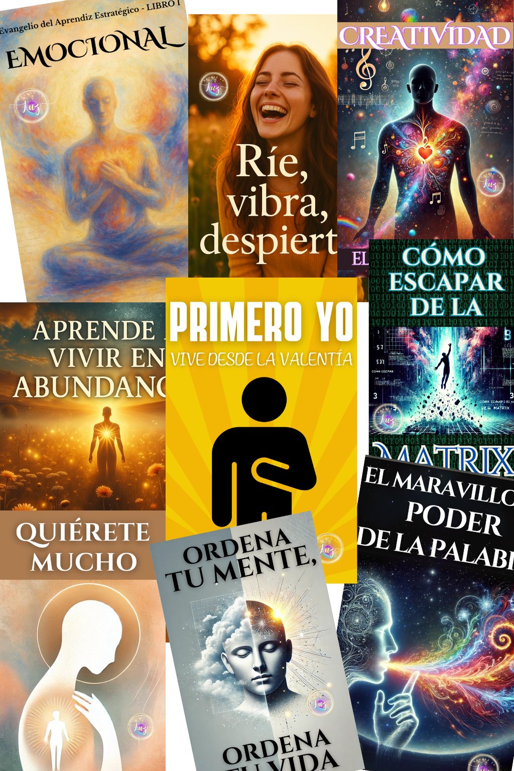 Libros físicos de Hágase la Luz — desarrollo personal en español